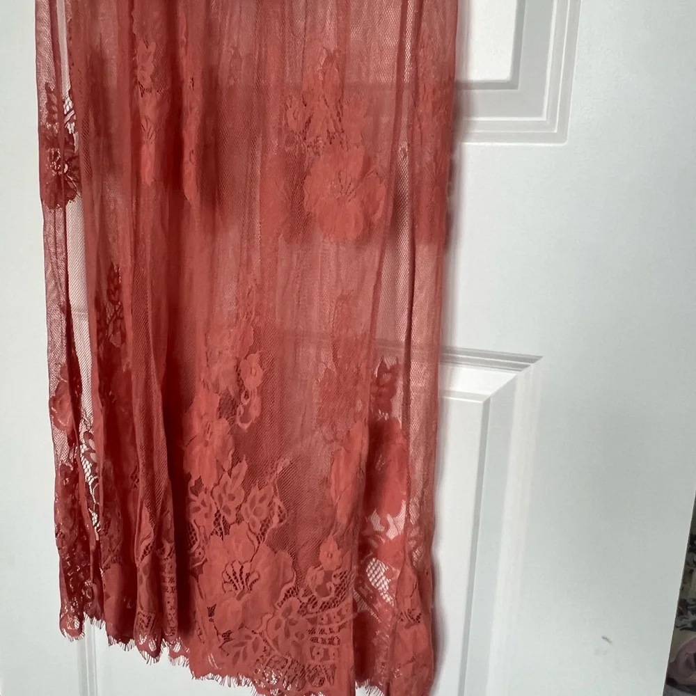 NWT Alina Maxi Romper Garden Party Lace Terra Cotta - Picture 8 of 16